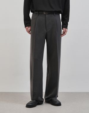 시비코 세미 와이드 원턱 릴렉스드 슬랙스 [그레이]