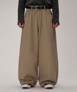 볼드 벌룬핏 코튼 팬츠