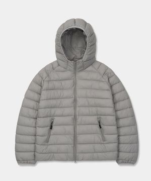 라이트 웨이트 후드 패딩 자켓 (GREY)