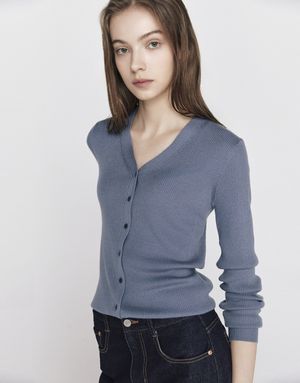 골지 브이넥 가디건(14GG) 355904 [4color]