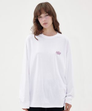 NOI1706 레터링 로고 롱슬리브 (아이보리)