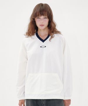 NOI1710 브이넥 나일론 롱슬리브 (아이보리)