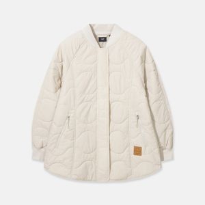 7L60969 여성 써모퍼프 미드 패딩 봄버 자켓