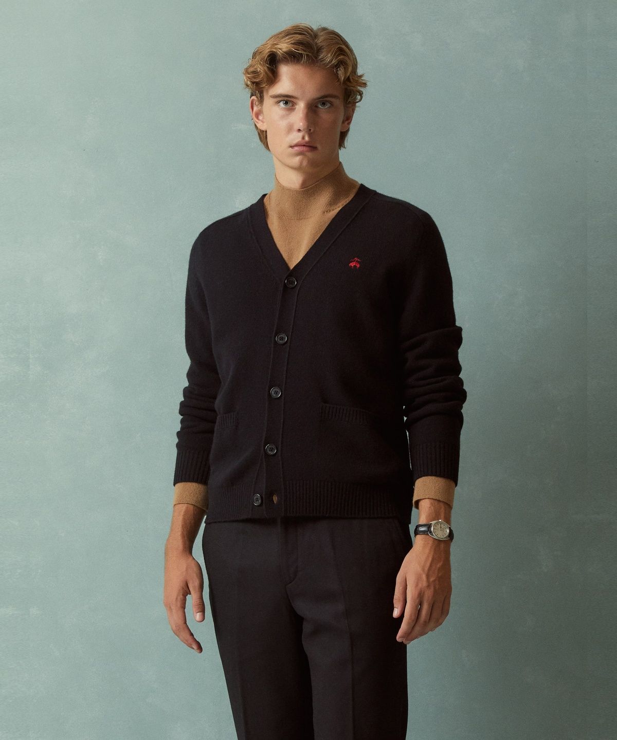 브룩스 브라더스(BROOKS BROTHERS) 울 가디건 (블랙) (BBWCMBF405)