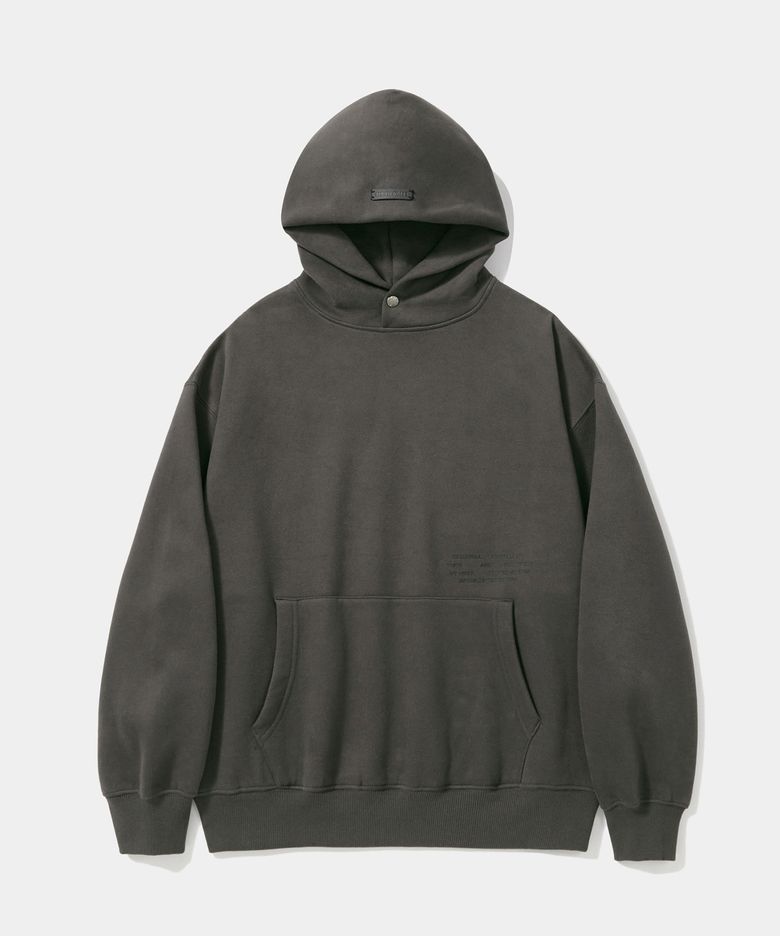 NYC 1754 HEAVY FLEECE HOODIE_SLATE BLACK