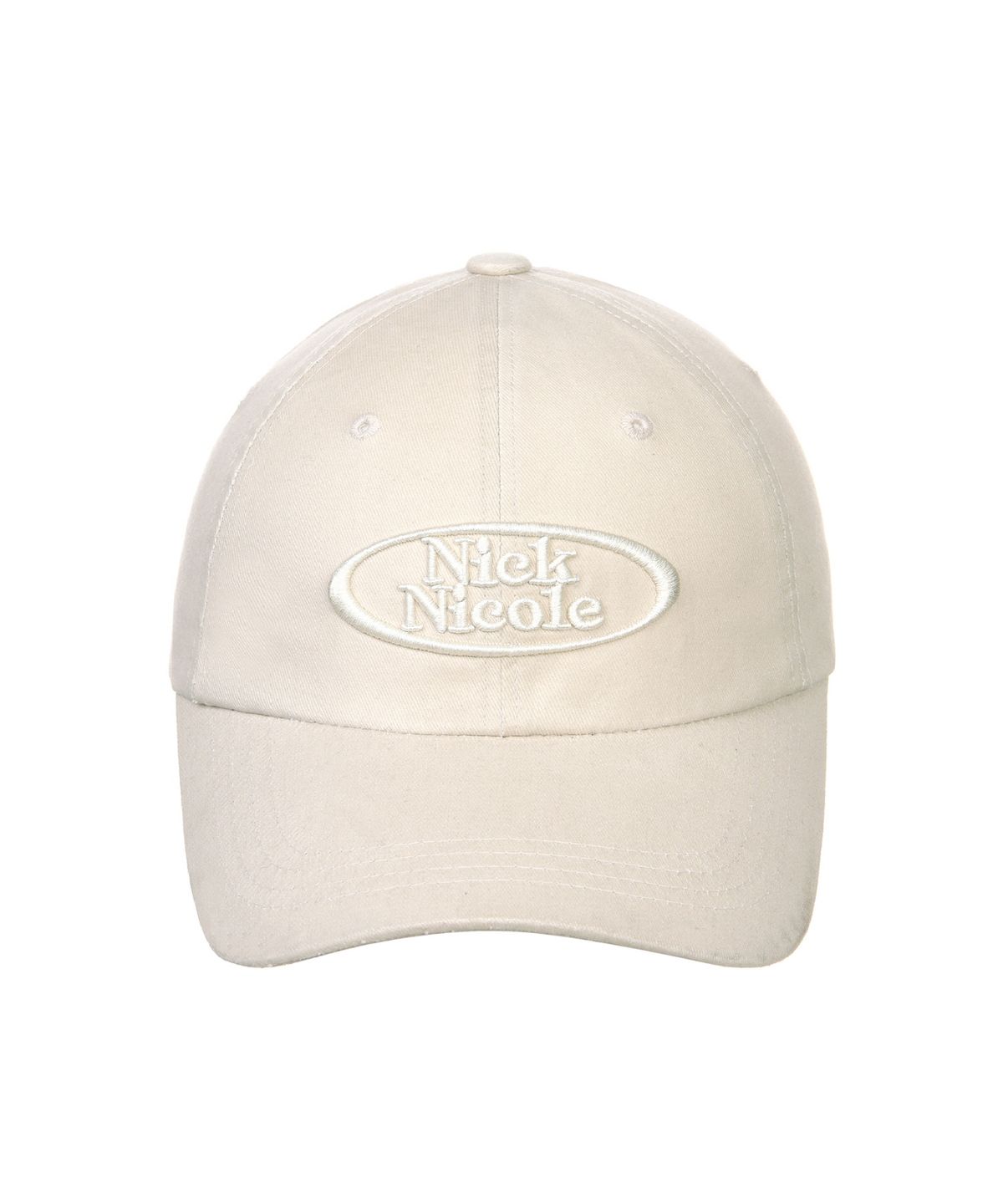 닉앤니콜(NICK&NICOLE) NICOLE SEOUL CIRCLE BALL CAP_VINTAGE BEIGE