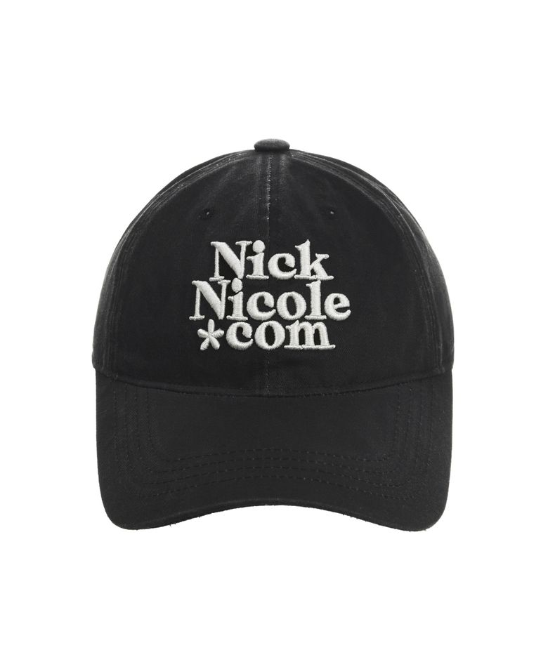 [서예지 PICK] NN DOTCOM SIGNATURE BALL CAP_VINTAGE BLACK CREAM