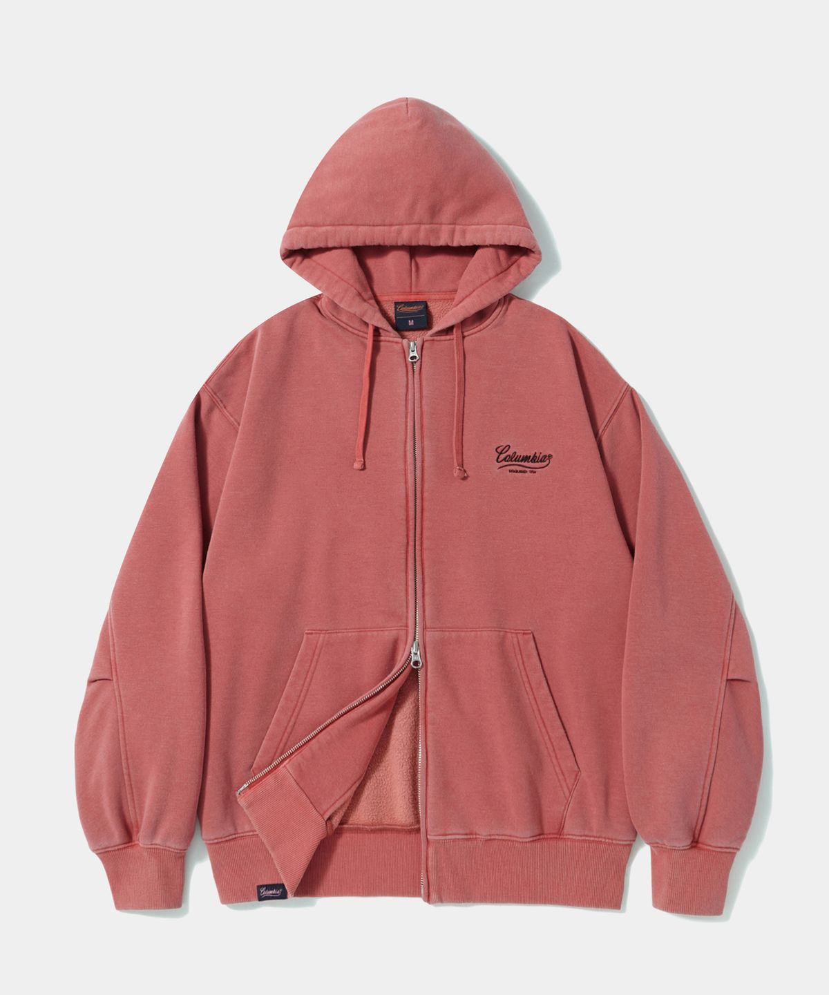 컬럼비아 유니버시티(COLUMBIA UNIVERSITY) NY STREET TAIL DYEING FLEECE ZIP-UP HOODIE_RED