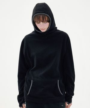 NOI1728 와플 워머 후드 (블랙)