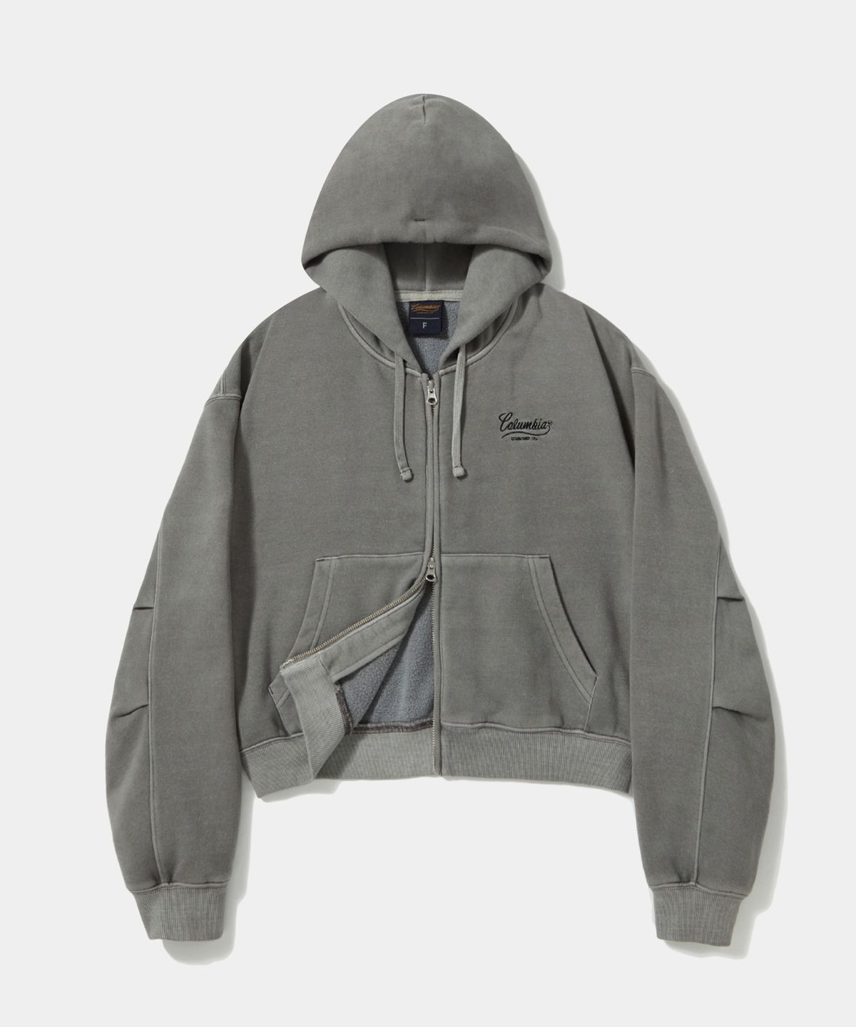 컬럼비아 유니버시티(COLUMBIA UNIVERSITY) NY STREET DYEING FLEECE WOMENS HOODIE_GRAY