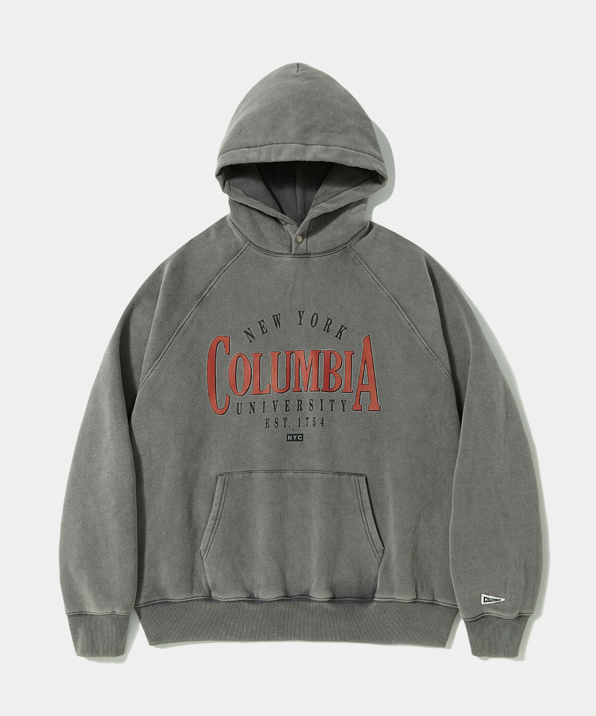 컬럼비아 유니버시티(COLUMBIA UNIVERSITY) VTG CRACK WASHED HEAVY FLEECE HOODIE _GRAY