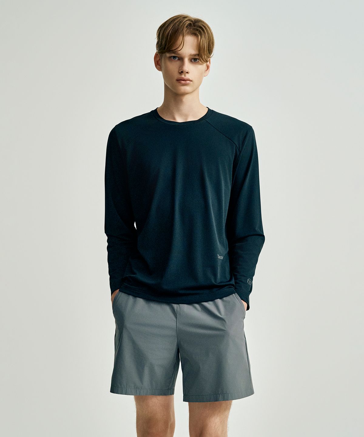 세르지오 타키니(SERGIO TACCHINI) M 쿠쉬웜 긴팔 티셔츠 (Black)