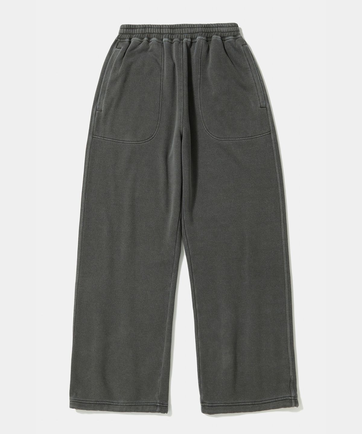 컬럼비아 유니버시티(COLUMBIA UNIVERSITY) NY STREET TAIL LOOSE-FIT DYEING FLEECE SWEATPANTS_CHARCOAL