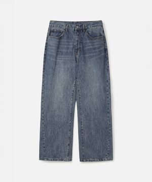 커브드 와이드 데님 BLUE