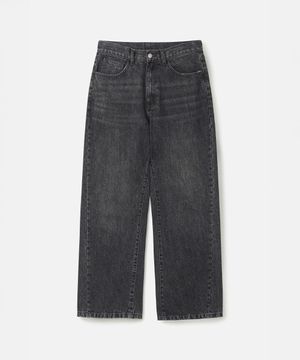 커브드 와이드 데님 GRAY