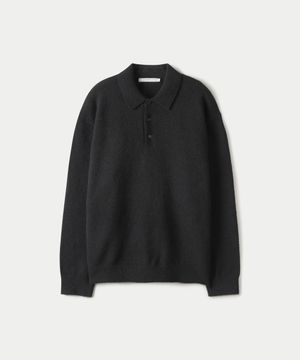 폴로 칼라 모헤어 스웨터 BLACK