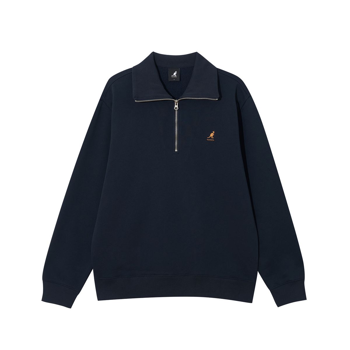 캉골(KANGOL) 하프 집 스웨트셔츠 1792 네이비