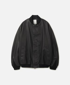 레더 MA-1 자켓 BLACK