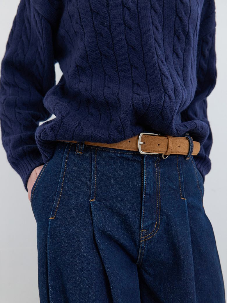 Suede Belt Camel