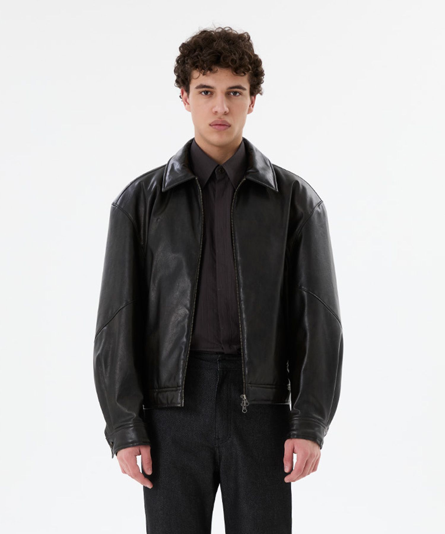 ジャケット・アウター AMOMENTO Synthetic Leather Blouson MUSINSA | AMOMENTO SYNTHETIC LEATHER BLOUSON