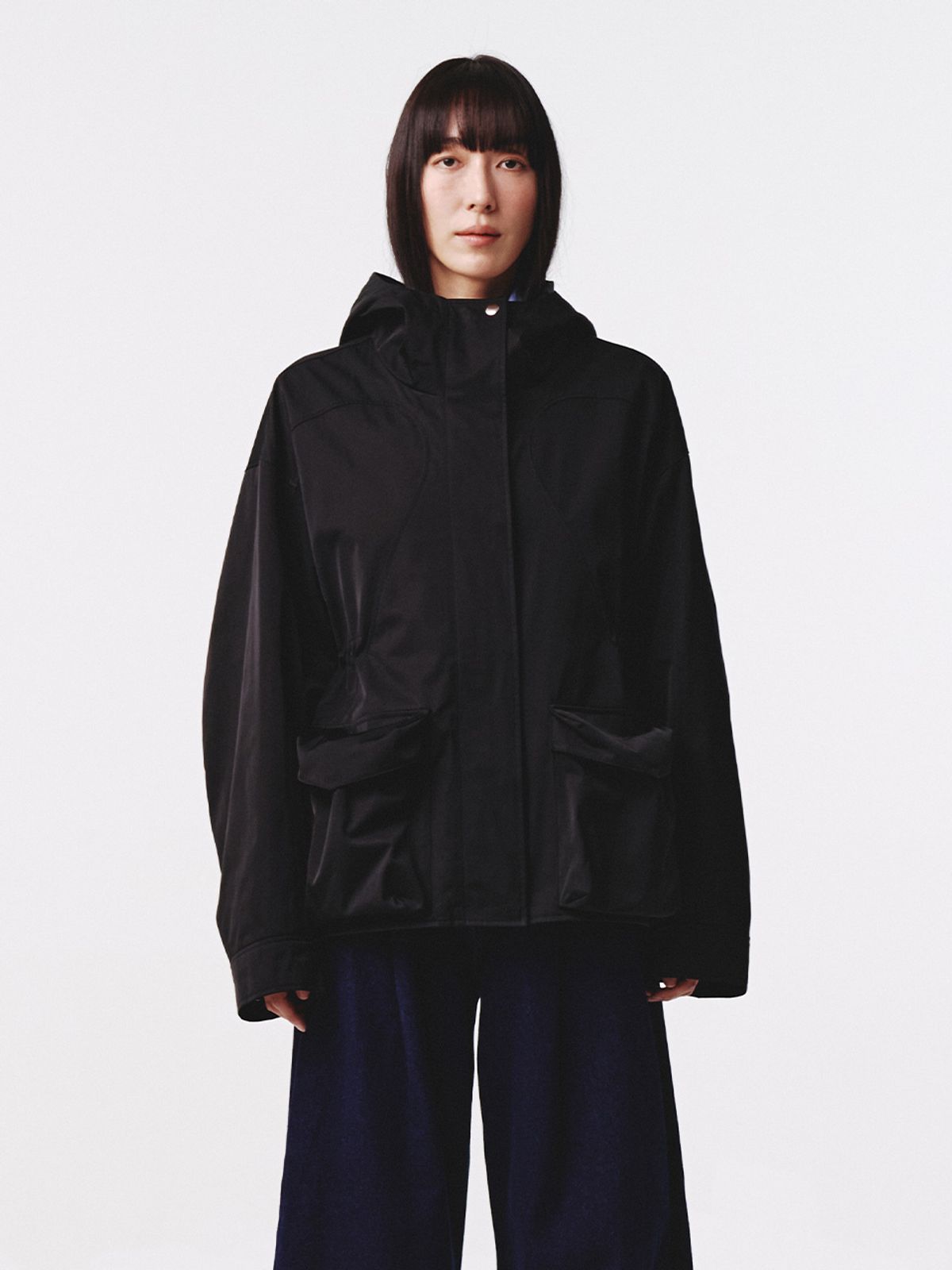 기준(KIJUN) Arcade Pocket Parka Black