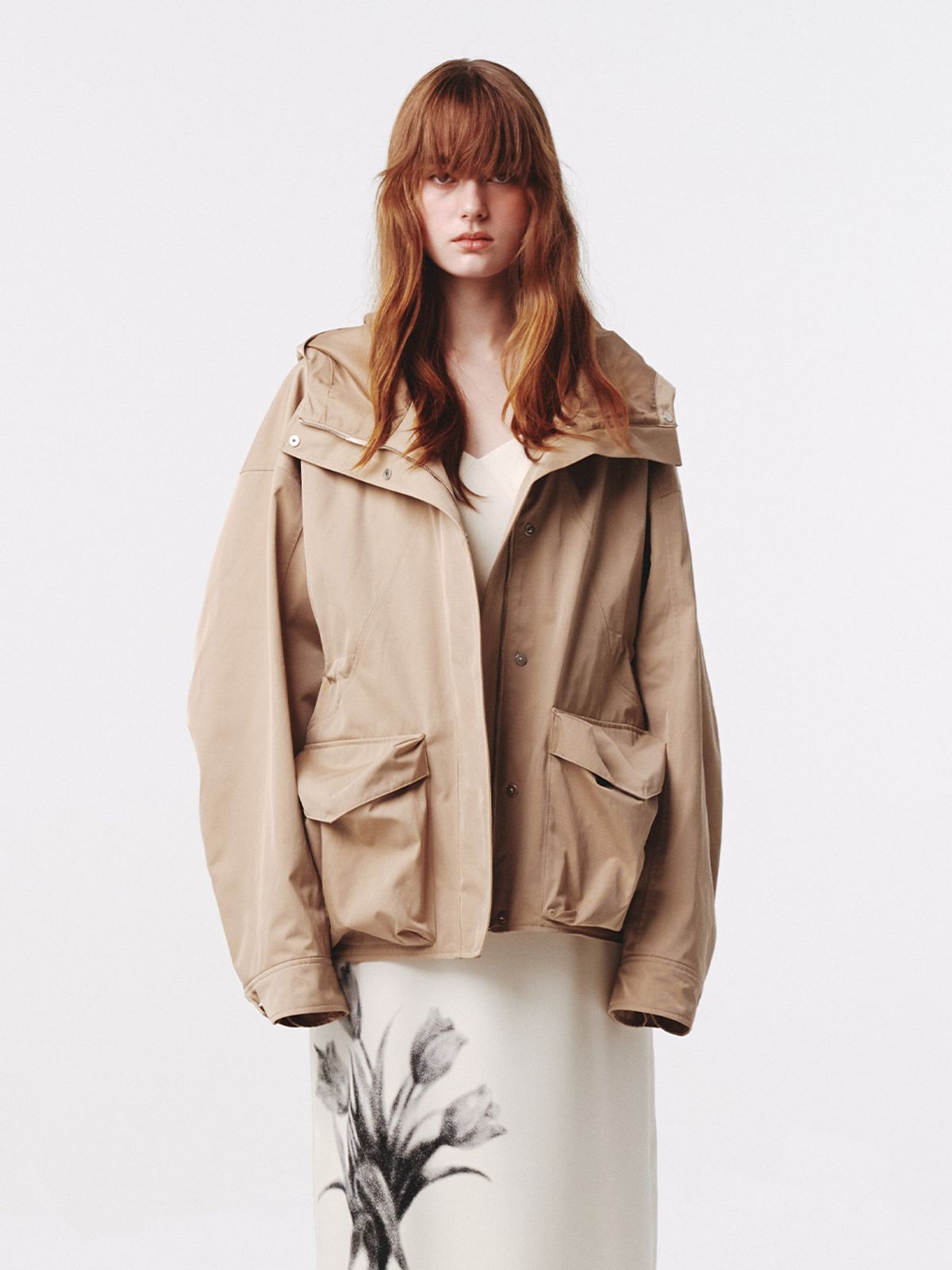 기준(KIJUN) Arcade Pocket Parka Beige