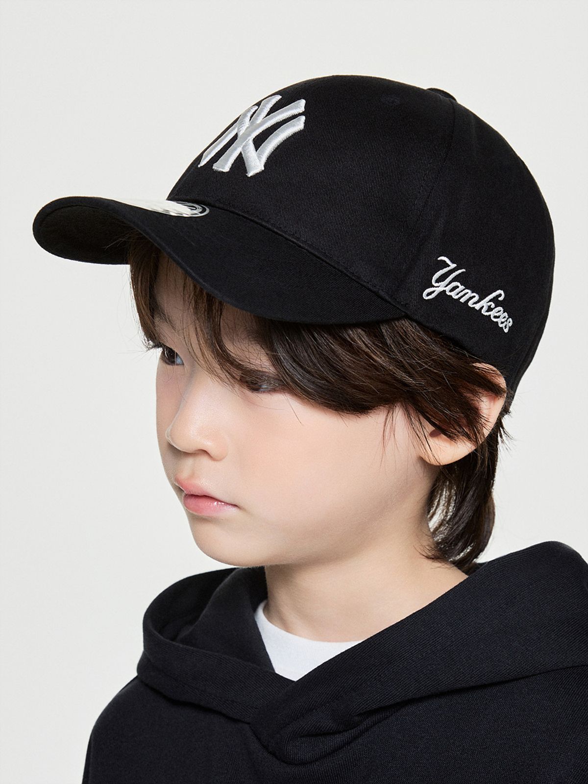엠엘비 키즈(MLB KIDS) 헤리티지 언스트럭쳐 볼캡 NY (Black)
