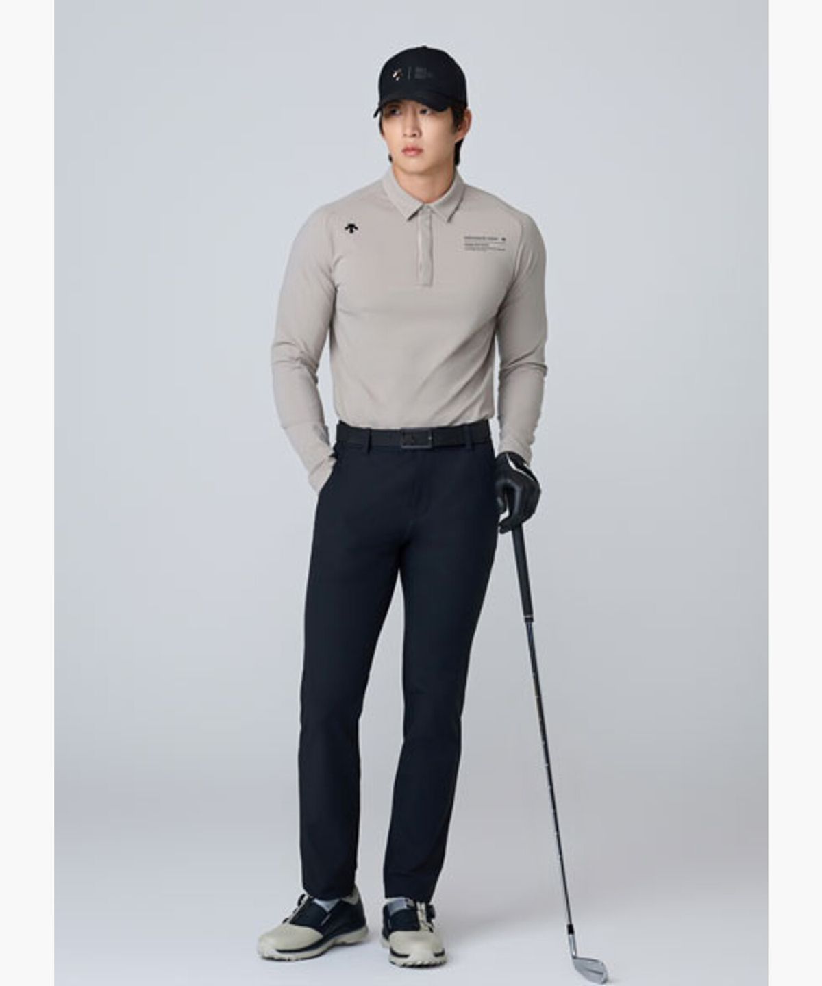 데상트 골프(DESCENTE GOLF) 남성 밴드 포인트 슬림핏 팬츠 (DQ32MFPT95)