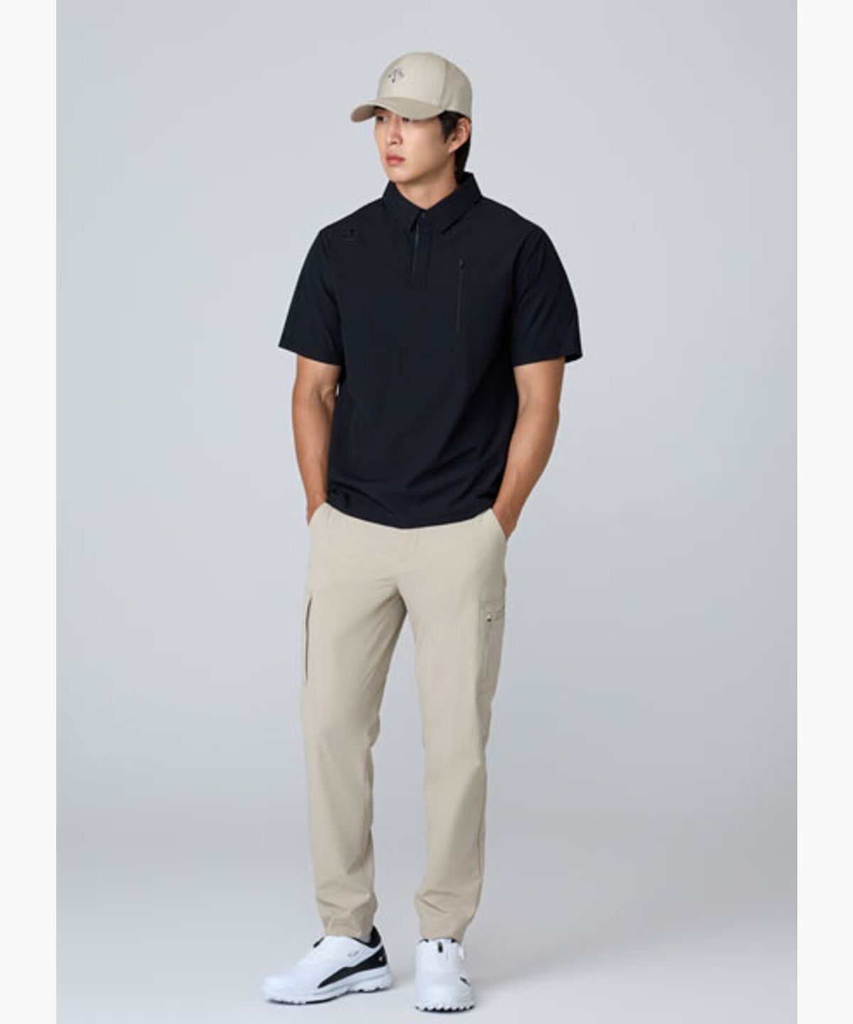 데상트 골프(DESCENTE GOLF) 남성 우븐 조거 팬츠 (SET-UP) (DQ32MFPT8A)