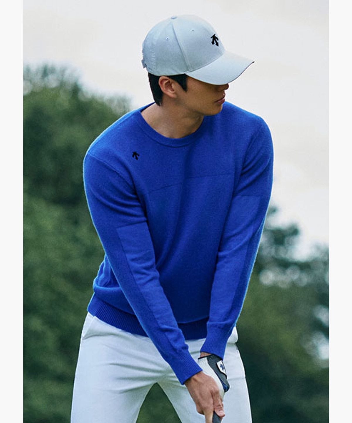 데상트 골프(DESCENTE GOLF) 남성 캐시미어 라운드 스웨터 (DQ31MFKP94)