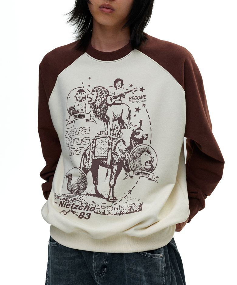 Zarathustra reglan sweatshirt