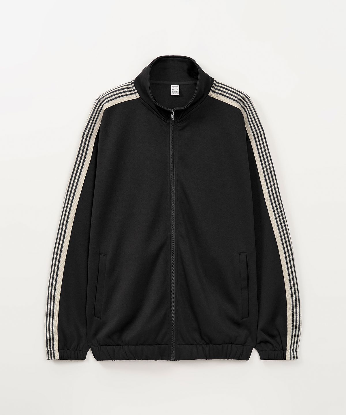 토피(TOFFEE) 사이드 라인 트랙 자켓 (BLACK)