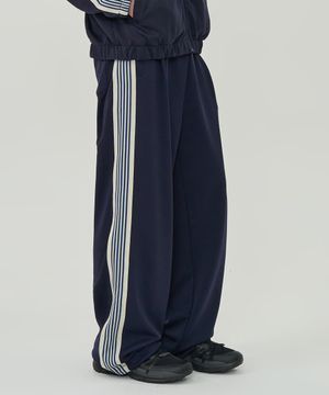 사이드 라인 트랙 팬츠 (NAVY)