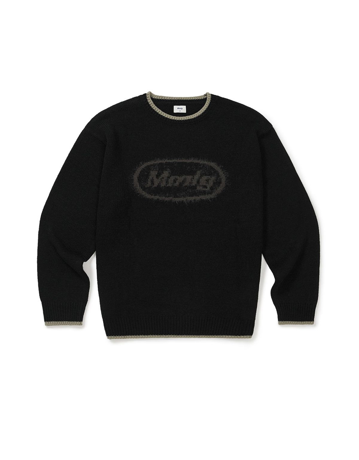 엠엠엘지(MMLG) [Mmlg] MIX PULLOVER KNIT (BLACK)