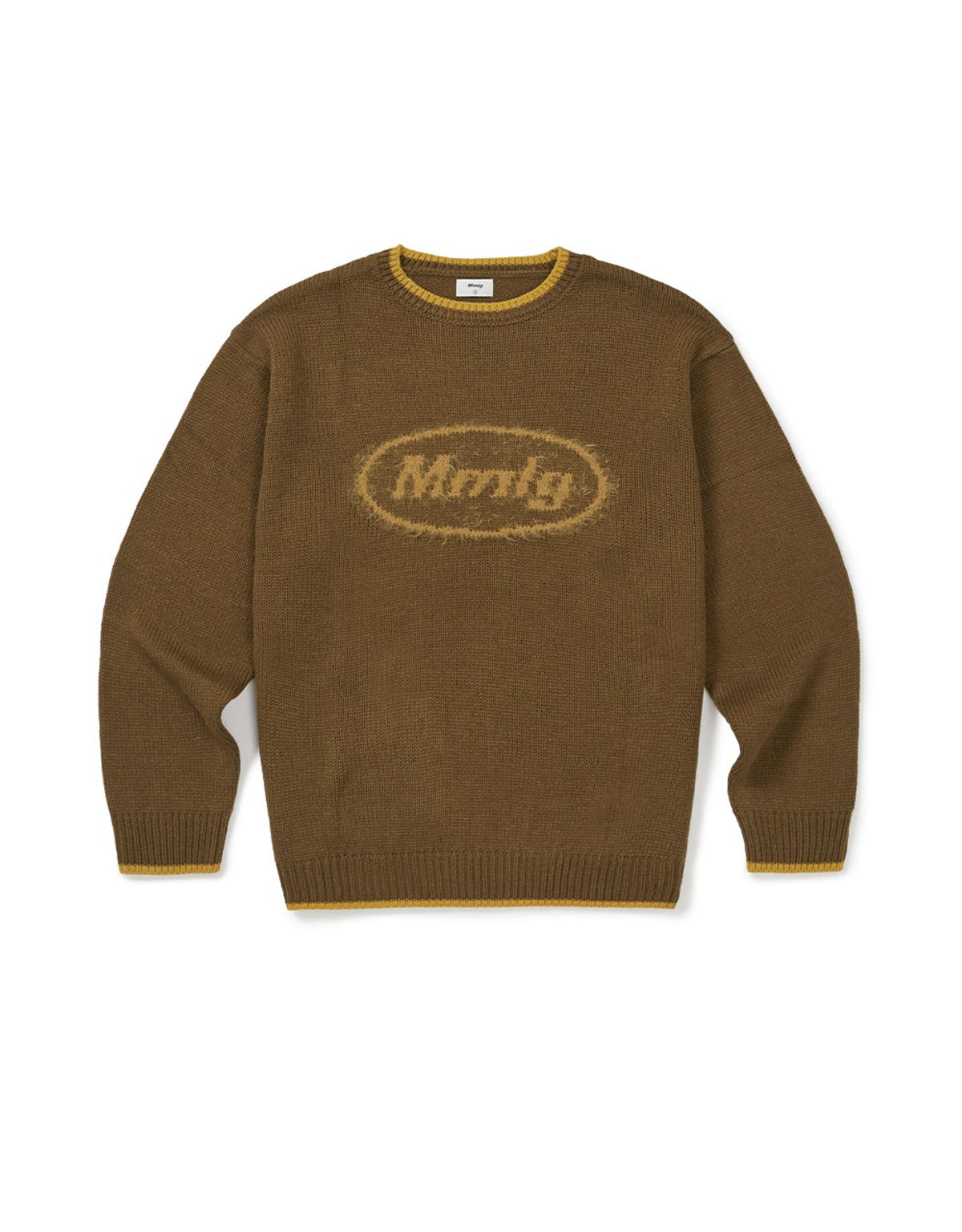 엠엠엘지(MMLG) [Mmlg] MIX PULLOVER KNIT (BROWN)