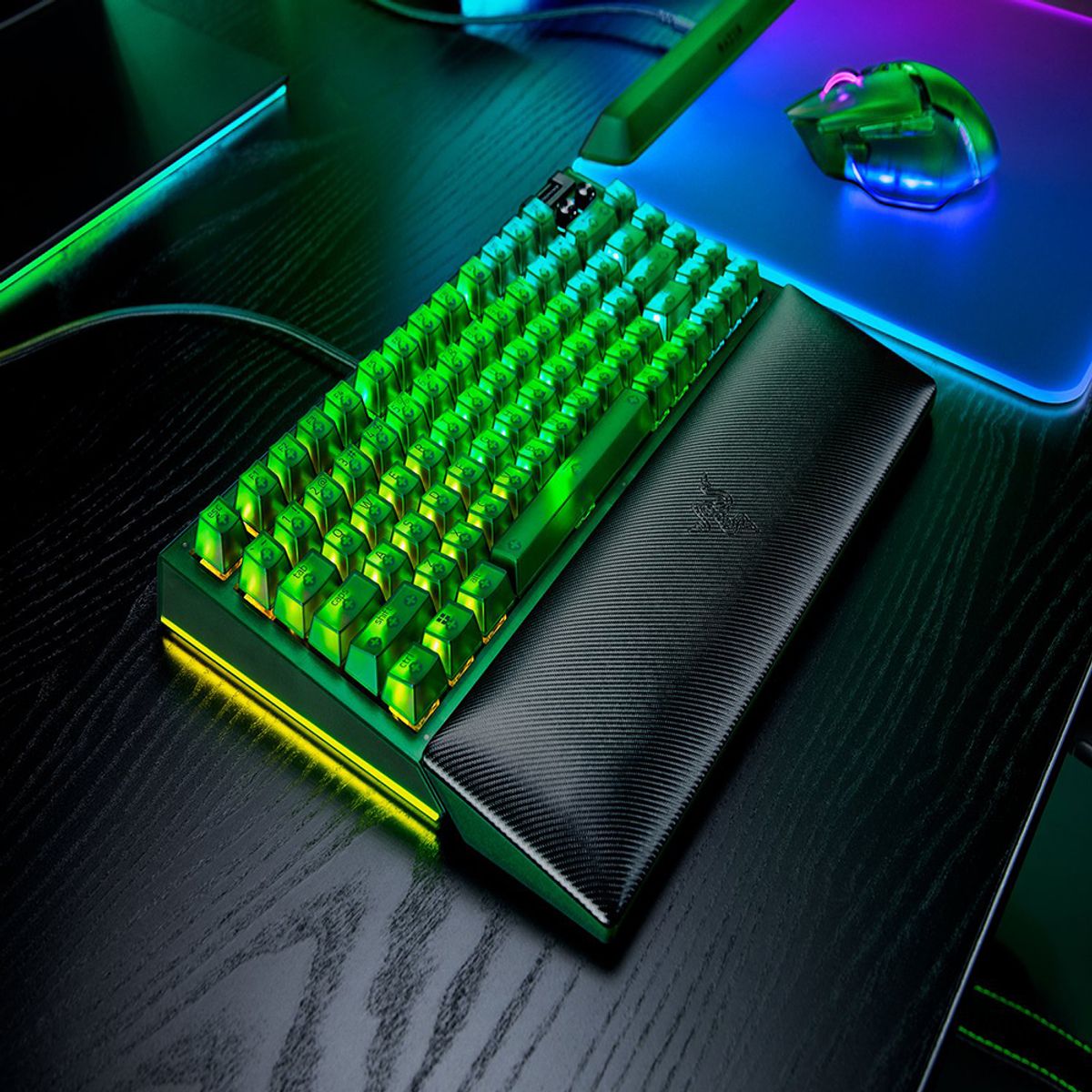 레이저(RAZER) 레이저코리아 Blackwidow V4 75 블랙위도우 V4 75 팬텀 그린 에디션 게이밍 키보드