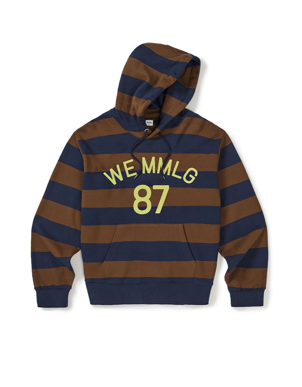엠엠엘지(MMLG) [Mmlg] WE STRIPE HOODIE (NAVY)