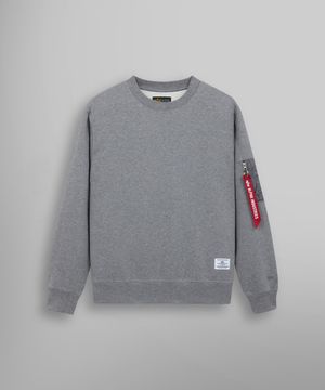 유틸리티 포켓 크루넥 미디엄 차콜 헤더