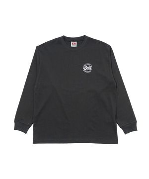서클 로고 롱슬리브 티셔츠 챠콜 [오버핏]