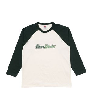 래글런 롱슬리브 티셔츠 다크그린 [레귤러핏]