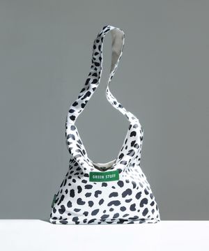 심풀 쇼퍼백 62 실키 호피 - white