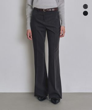 [연둡 PICK] [우먼] 세미 부츠컷 슬랙스 차콜 COWPT001CHARCOAL