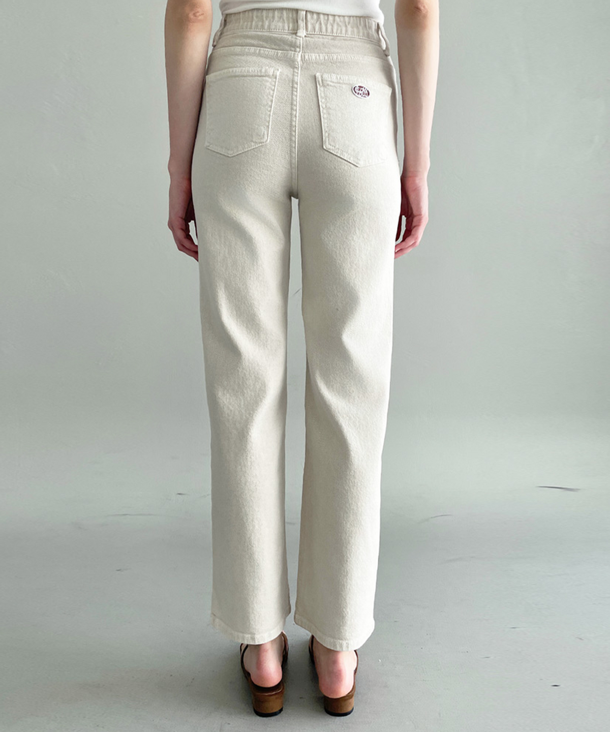 슬로우롤리(SLOWLOLLI) Relaxed straight pants