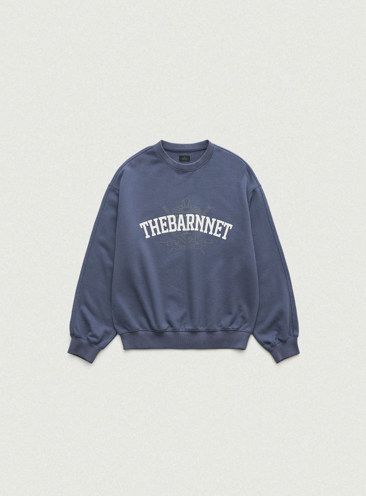 더바넷(THEBARNNET) Somber Logo Sweat Shirt_Blue
