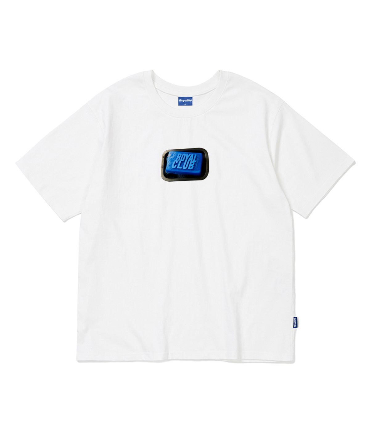 로얄라이프(ROYALLIFE) 로얄클럽 블루솝 오버핏 반팔티 (RL2573 ROYAL CLUB Blue Soap Oversized Tee) - WHITE