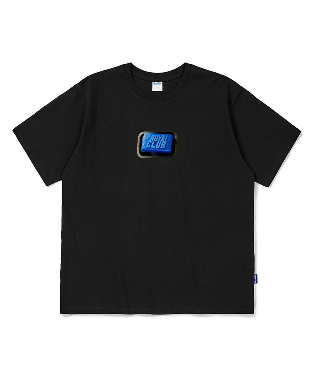 로얄라이프(ROYALLIFE) 로얄클럽 블루솝 오버핏 반팔티 (RL2573 ROYAL CLUB Blue Soap Oversized Tee) - BLACK