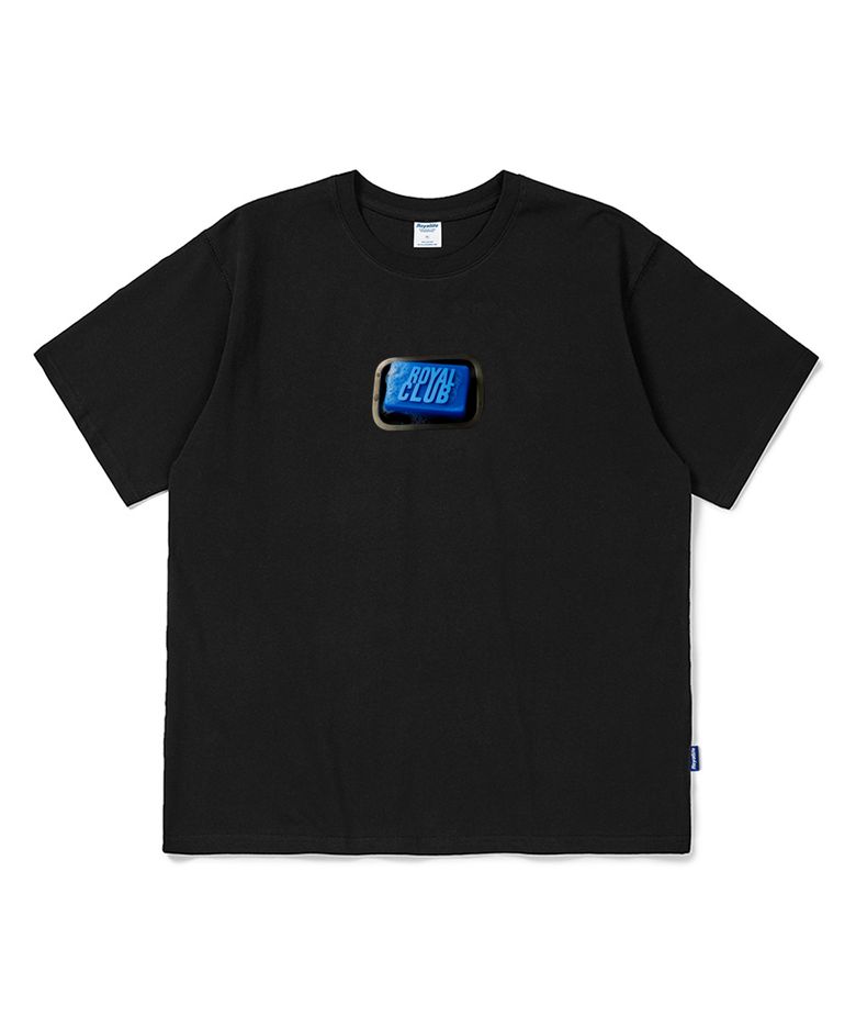 로얄클럽 블루솝 오버핏 반팔티 (RL2573 ROYAL CLUB Blue Soap Oversized Tee) - BLACK