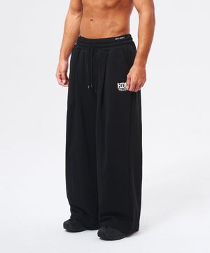코어 로고 스웨트 팬츠 (Black)