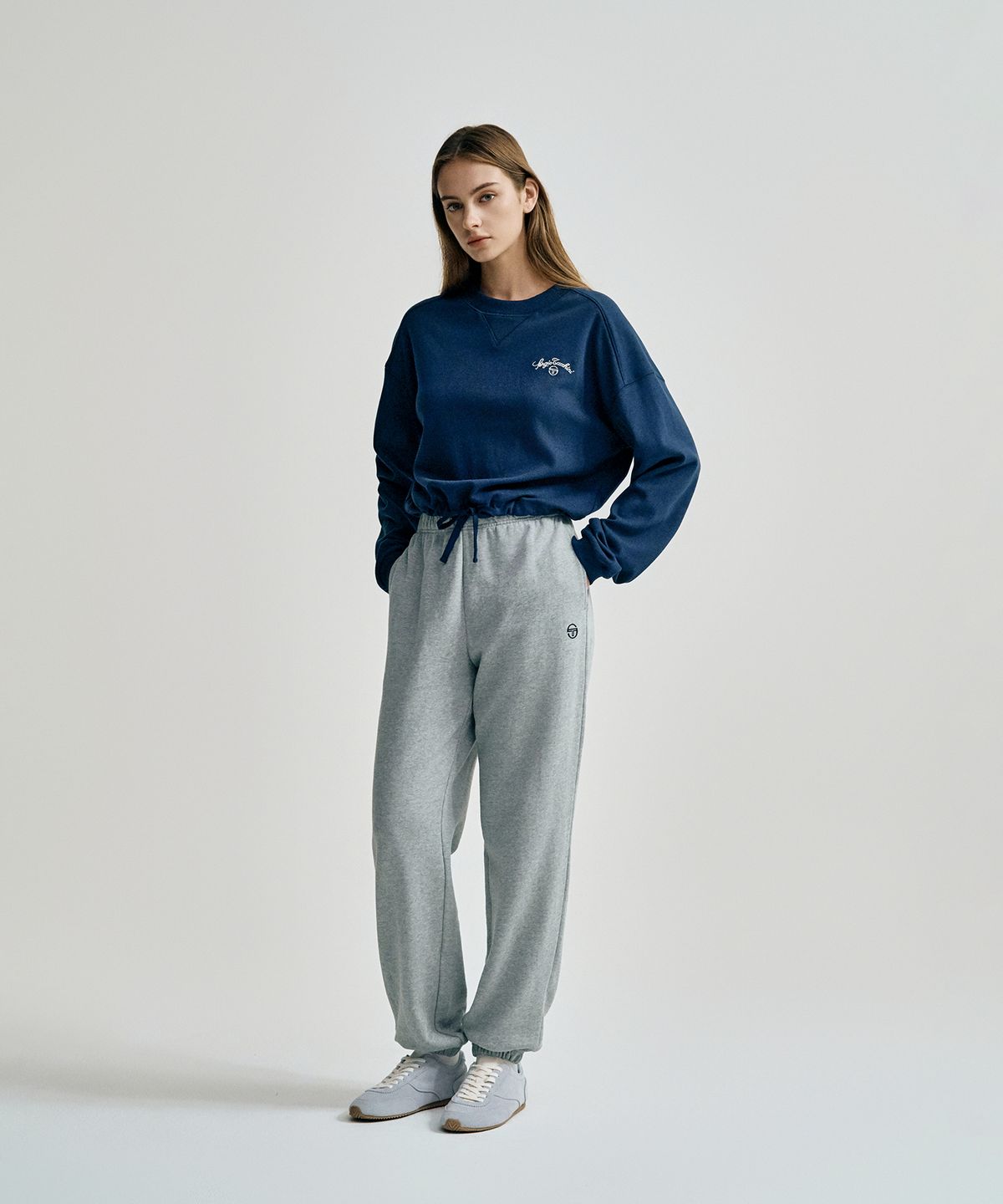 세르지오 타키니(SERGIO TACCHINI) W 프렌치 테리 조거팬츠 (Melange Grey)