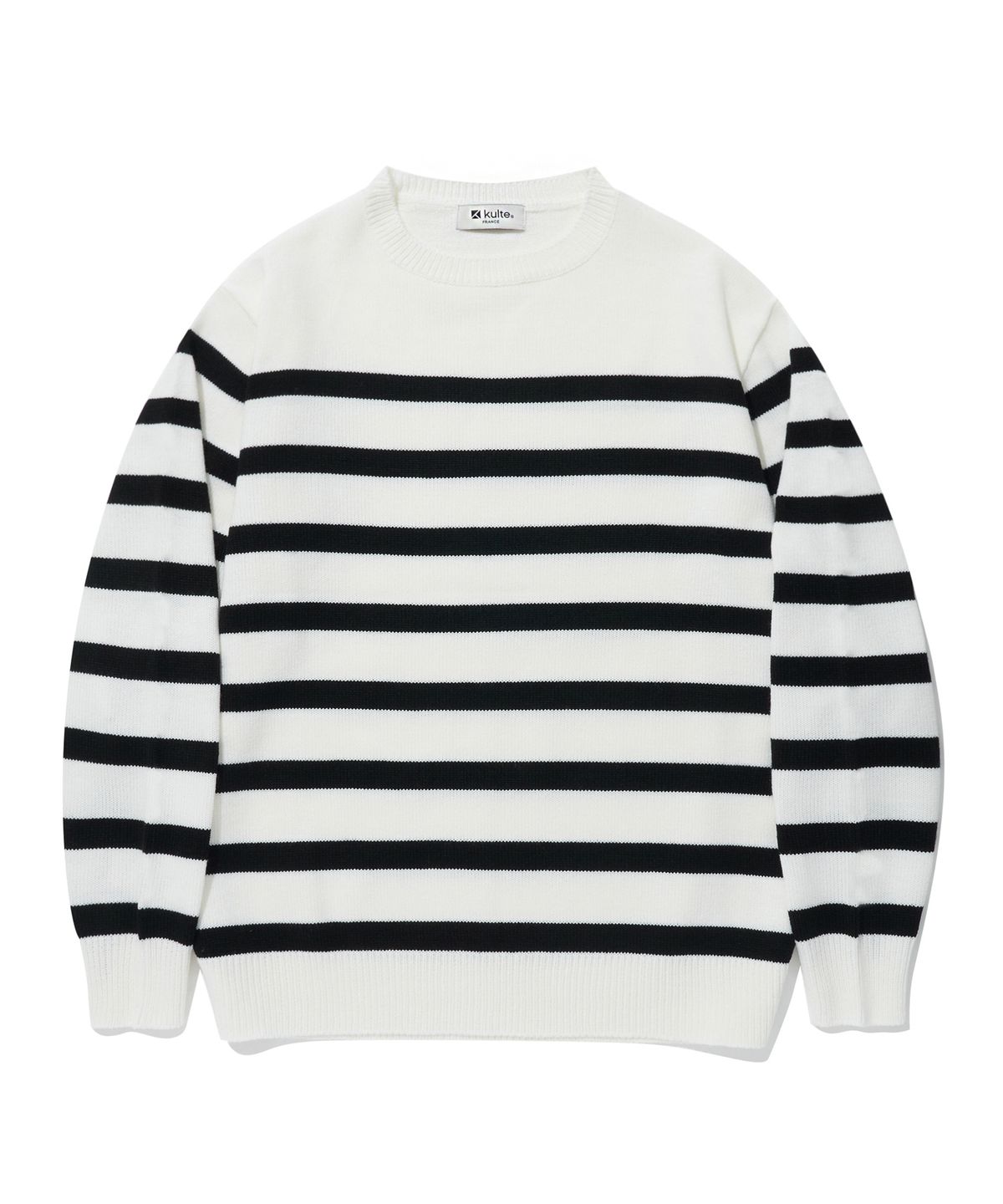 쿨트(KULTE) DAILY STRIPE KNIT_IVORY